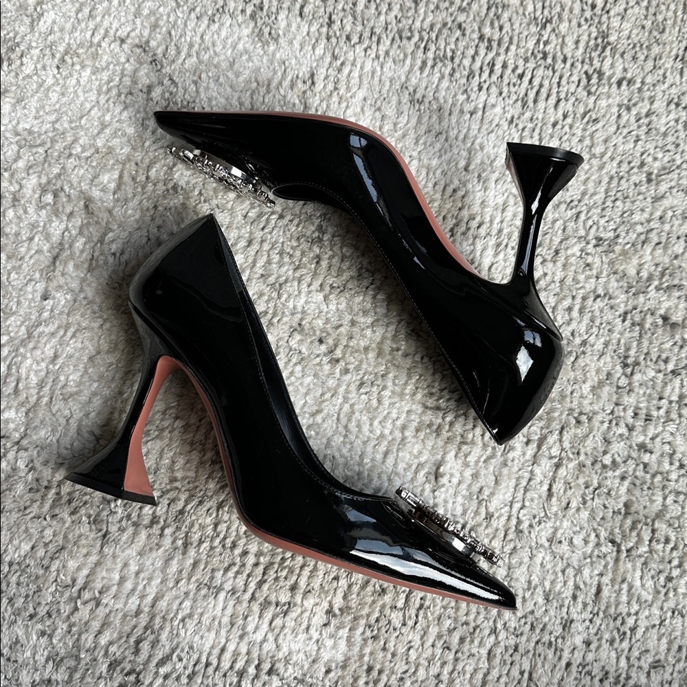AMINA MUADDI Begum Patent Leather Pumps - Picture 6 of 10